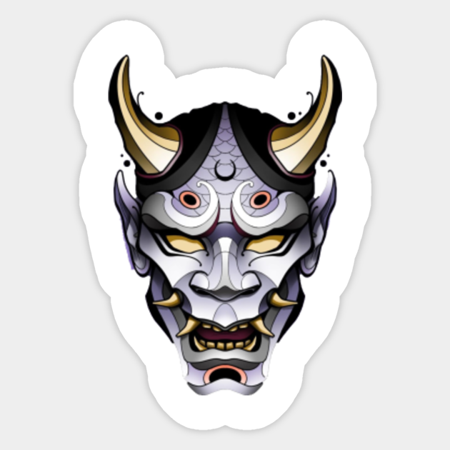 oni mask Oni Sticker TeePublic